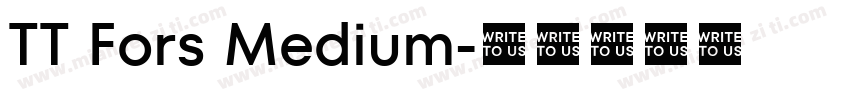 TT Fors Medium字体转换